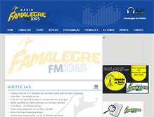 Tablet Screenshot of fama104.com.br